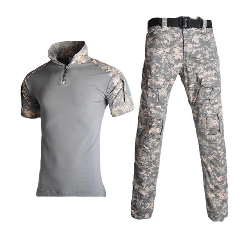 군사 슈팅 유니폼 복장 전술 남자 육군 군인 의류 야외 전투 위장 셔츠 + 카고 바지